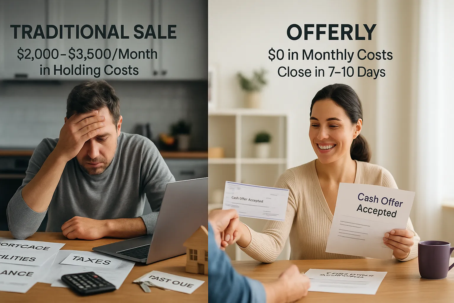 Understanding Holding Costs When Selling Your Home: How Offerly Saves You Thousands